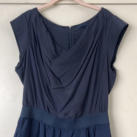 GAP navy blue cap sleeve dress size 12 - Picture 2 of 7